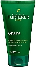 Anti-Gelbstich Shampoo für graues, weißes oder platinblondes Haar - Rene Furterer Okara Mild Silver Shampoo  — Bild N1