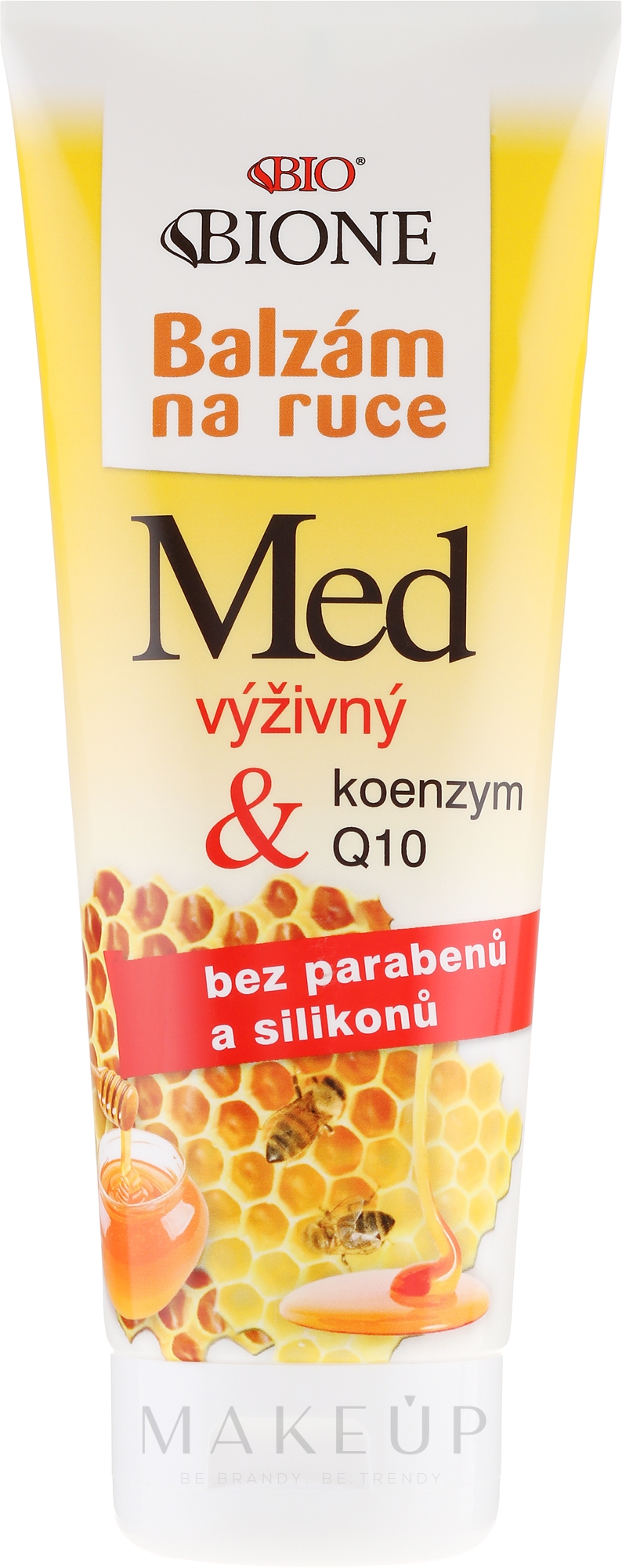 Pflegende Handcreme mit Honig und Coenzym Q10 - Bione Cosmetics Honey + Q10 Cream — Bild 205 ml