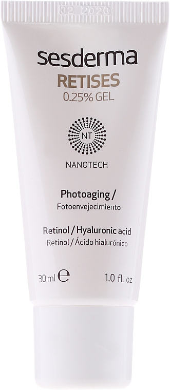 Anti-Aging Gesichtsgel mit Retinol und Hyaluronsäure - SesDerma Laboratories Retises Nano 0,25% Gel — Foto N2