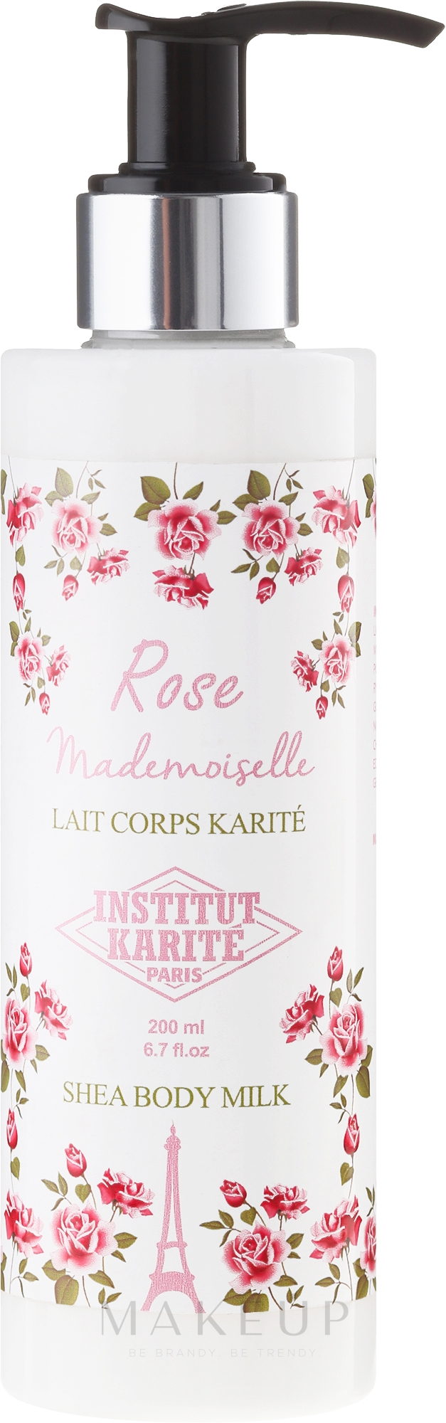 Körpermilch mit Sheabutter "Rose Mademoiselle" - Institut Karite Rose Mademoiselle Shea Body Milk — Bild 200 ml