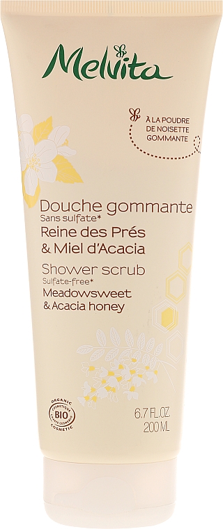 Glättendes Körperpeeling - Melvita Body Care Meadowsweet & Acacia Honey Shower Scrub — Bild N1