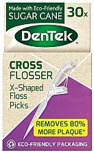 Zahnseide-Sticks 30 St. - DenTek Eco Cross Floser  — Bild N1