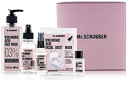 Düfte, Parfümerie und Kosmetik Set - Mr.Scrubber "Hyaluronic acid" (gel/400 ml + tonic/30 ml + spray/150 ml + serum/30 ml + sh/mask/15 ml)