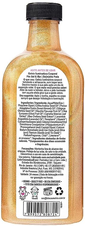 Illuminierendes Körpergel  - Lola Cosmetics Be(M)dita Praia Illuminating Body Jelly — Bild N2