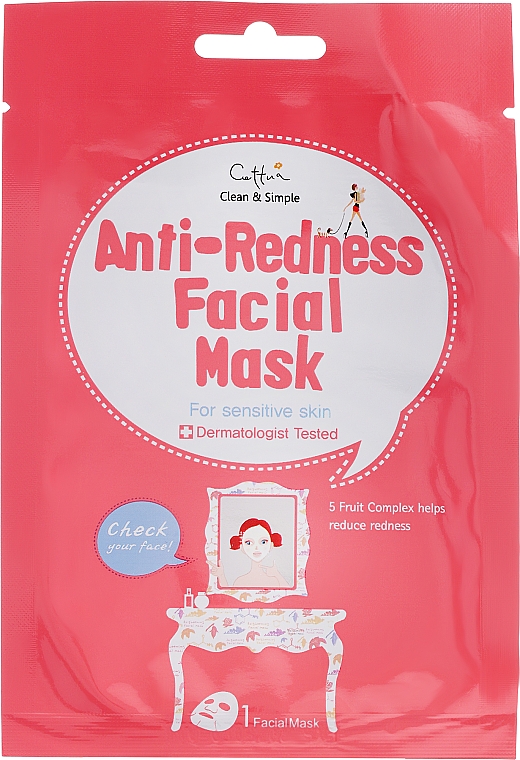 Gesichtsmaske gegen Rötungen für empfindliche Haut - Cettua Anti-Redness Facial Mask