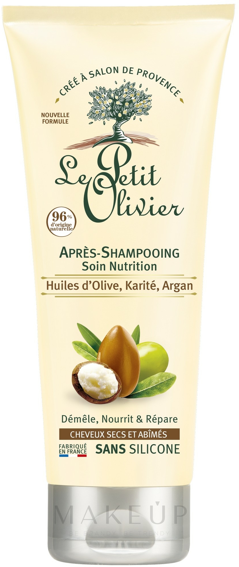 Conditioner mit Olive, Shea und Argan ohne Ausspülen - Le Petit Olivier Olive Karite Argan Conditioner — Bild 200 ml