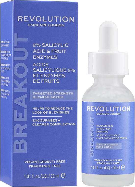Gesichtsserum mit 2% Salicylsäure und Fruchtenzymen - Revolution Skincare Serum 2% Salicylic Acid & Fruit Enzymes — Foto N2