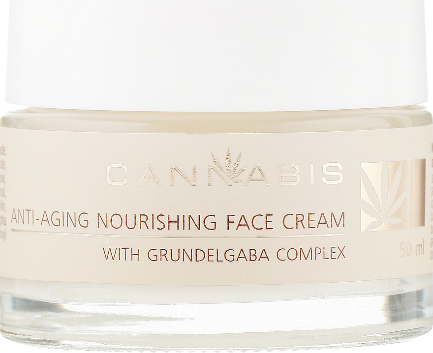 Nährende Anti-Aging-Gesichtscreme mit Cannabisextrakt - Cannabis Anti-aging Nourishing Face Cream — Bild N2