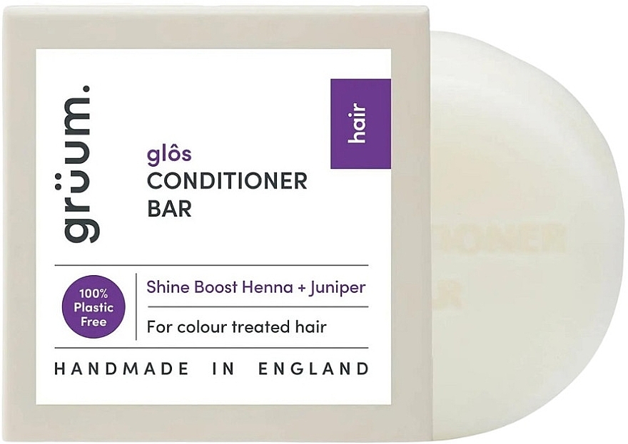 Conditioner für gefärbtes Haar - Gruum Conditioner Bar Shine Boost Henna + Juniper — Bild N1