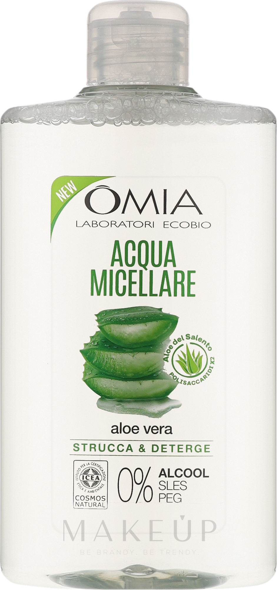 Mizellenwasser mit Aloe Vera - Omia Laboratori Ecobio Micellar Water Aloe Vera — Bild 400 ml