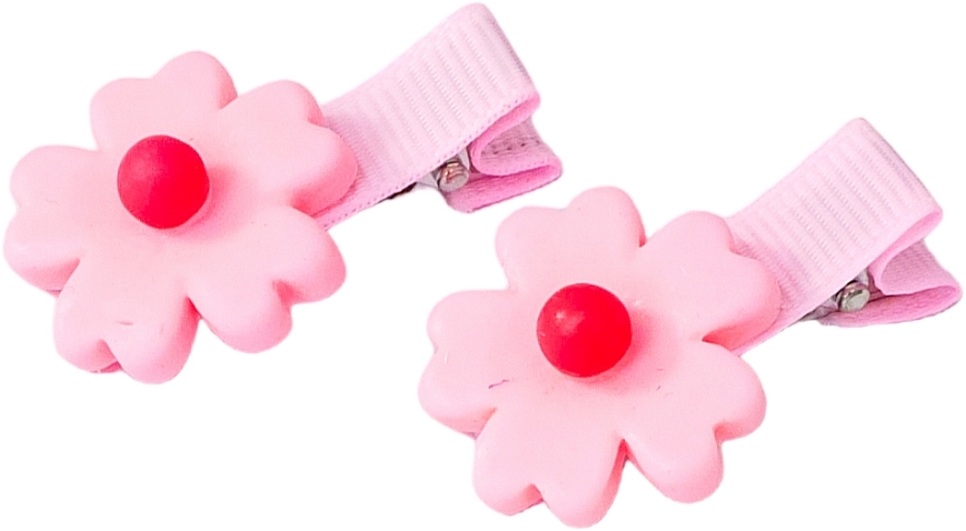 Haarspange mit Blume rosa - Lolita Accessories — Bild N1