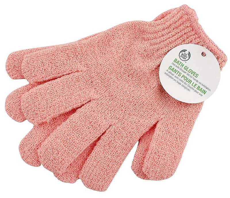 Exfolierende Bade-Handschuhe rosa - The Body Shop Exfoliating Bath Gloves — Bild N1
