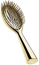 Düfte, Parfümerie und Kosmetik Haarbürste golden - Acca Kappa Goldplated Hair Brush Natural Rubber Cushion