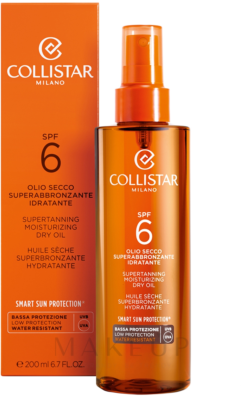 Intensiv bräunendes feuchtigkeitsspendendes Trockenöl - Collistar Supertanning Moisturizing Dry Oil SPF6 200ml — Bild 200 ml