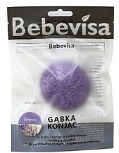 Düfte, Parfümerie und Kosmetik Konjac-Schwamm für das Gesicht mit Lavendel - Bebevisa Konjac Sponge