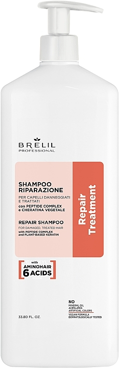 Revitalisierendes Haarshampoo - Brelil Repair Treatment Repair Shampoo	 — Bild N2