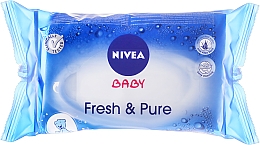 Düfte, Parfümerie und Kosmetik Feuchttücher für Kinder und Babys mit Aloe Vera 63 St. - NIVEA Baby Fresh & Pure Cleansing Wipes