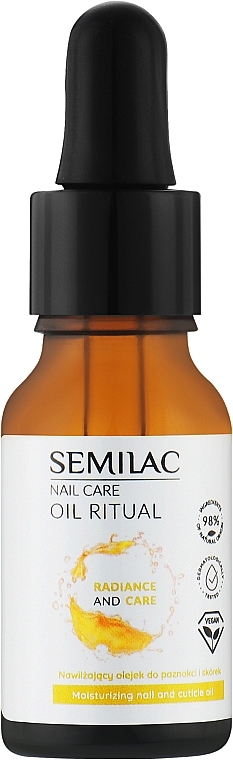 Feuchtigkeitsspendendes Öl für Nägel und Nagelhaut - Semilac Nail Care Oil Ritual — Bild N1