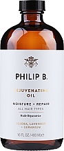 Düfte, Parfümerie und Kosmetik Verjüngendes Öl für alle Haartypen - Philip B Rejuvenating Oil Moisture + Repair All Hair Types