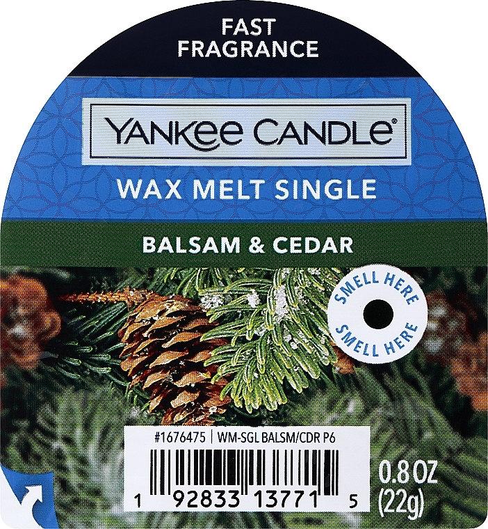 Aromatisches Wachs - Yankee Candle Balsam & Cedar Wax Melts — Bild N1