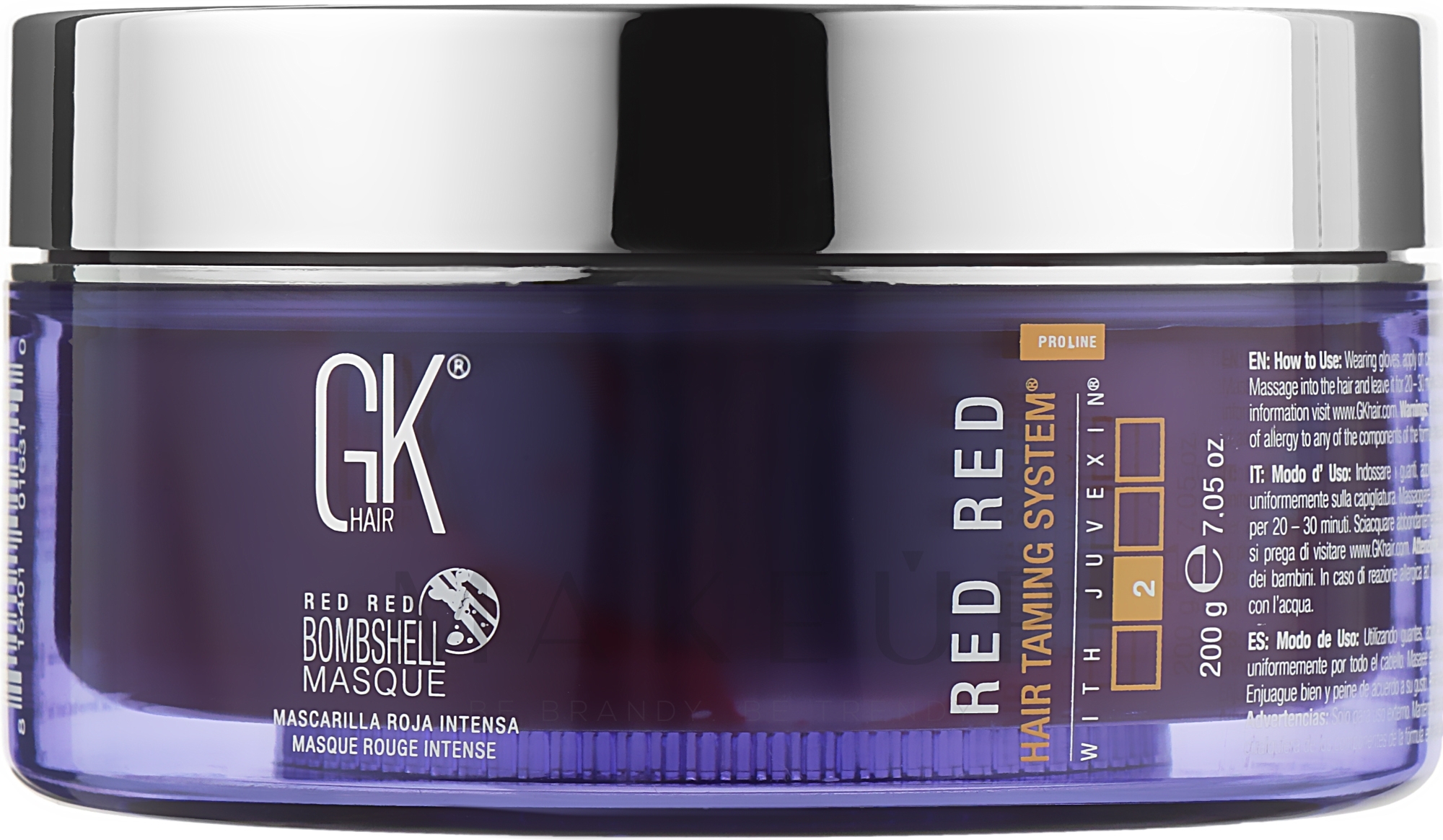 Maske für coloriertes Haar - GKhair Red Red Bombshell Masque — Bild 200 ml