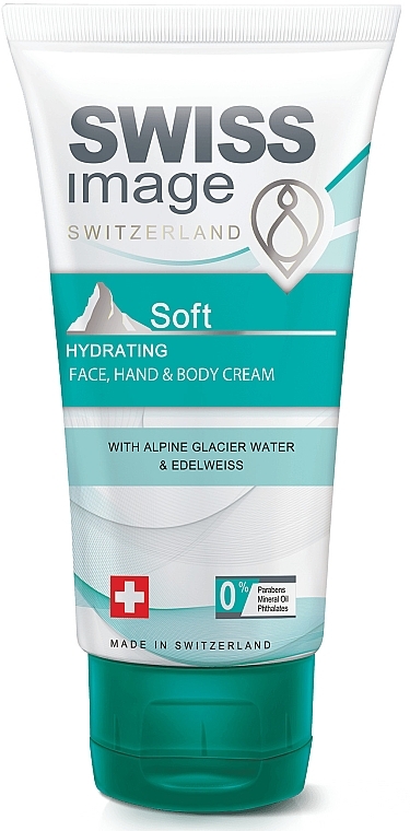 Sanfte Feuchtigkeitscreme für Gesicht, Hände und Körper - Swiss Image Soft Hydrating Face, Hand & Body Cream — Bild N1