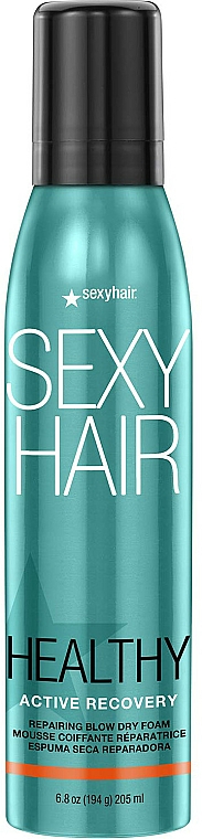 Revitalisierender Stylingschaum - SexyHair HealthySexyHair Active Recovery Repairing Blow Dry Foam — Bild N1