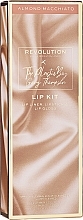 Lippen-Make-up Set (Lippenkonturenstift 1g + Lipgloss 3ml + Lippenstift 3.2g) - The Plastic Boy Lip Kit Almond Macchiato — Bild N1