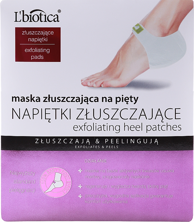 Peeling-Maske für Fersen - L'biotica Heel Exfoliating Mask — Bild N3