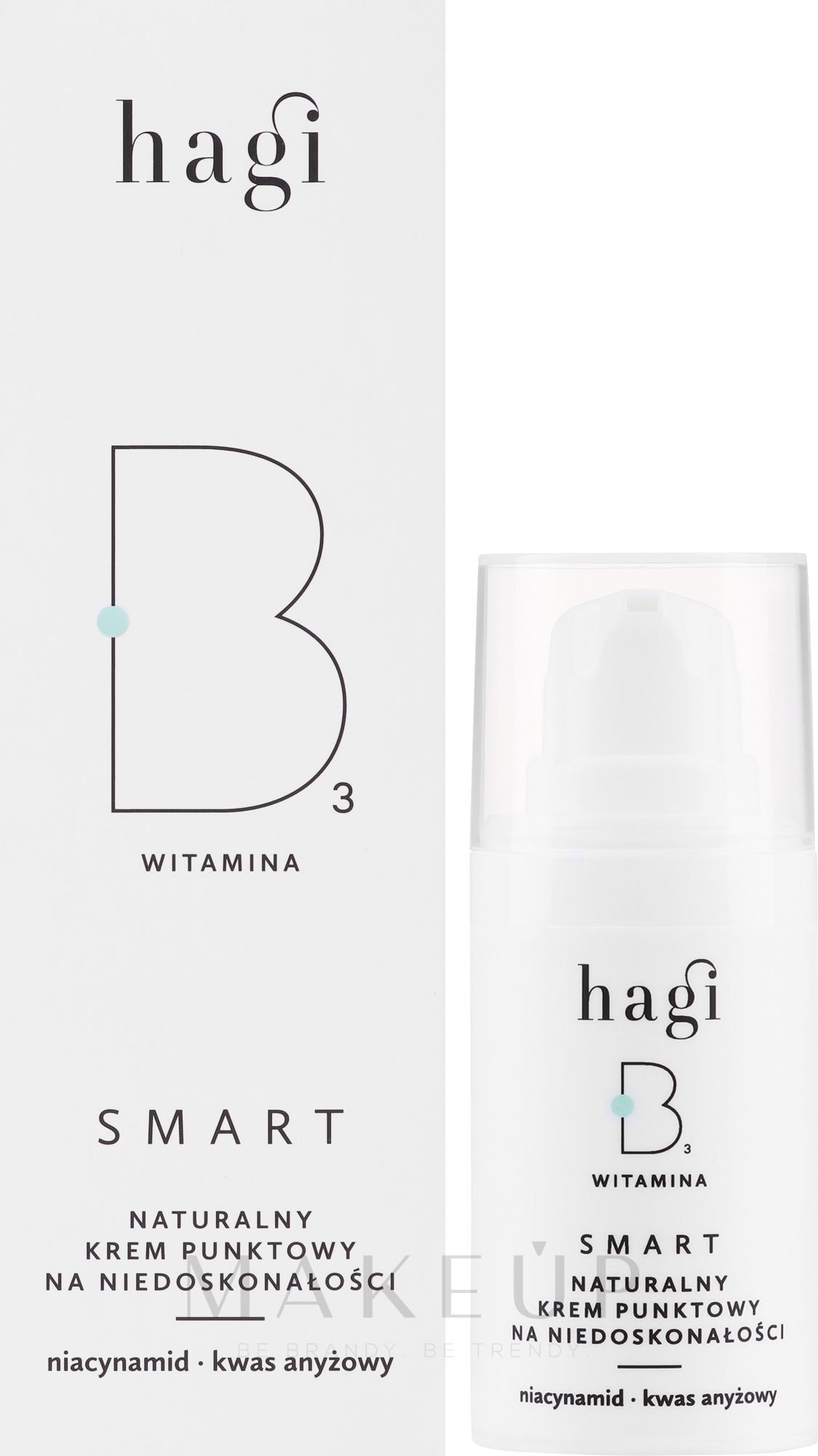 Creme für fettige und zu Unreinheiten neigende Haut - Hagi Smart B3 Witamina — Bild 15 ml