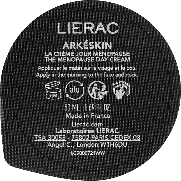 Tagescreme für das Gesicht - Lierac Arkeskin The Menopause Day Cream Refill (Refill)  — Bild N2