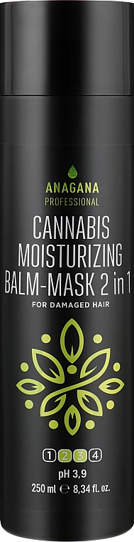 Feuchtigkeitsspendende Balsam-Maske mit Hanföl - Anagana Cannabis Moisturizing Balm-Mask — Bild N1