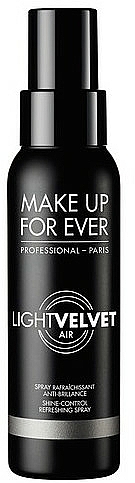 Mattierender Fixierspray für das Gesicht - Make Up For Ever Light Velvet Air Shine-Control Refreshing Spray — Bild N1