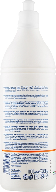 Haarshampoo mit Leinöl - Faipa Roma Three Colore Treatment Shampoo with Flax Seeds — Bild N2