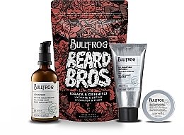 Bartpflegeset - Bullfrog Beard Bros Hydrate & Define Kit (Rasiergel 100ml + Haargel 50ml + Balsam 100ml) — Bild N1