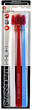 Düfte, Parfümerie und Kosmetik Zahnbürste extra weich weiß, rot, blau 3 St. - Swissdent Profi Gentle Extra Soft Trio-Pack