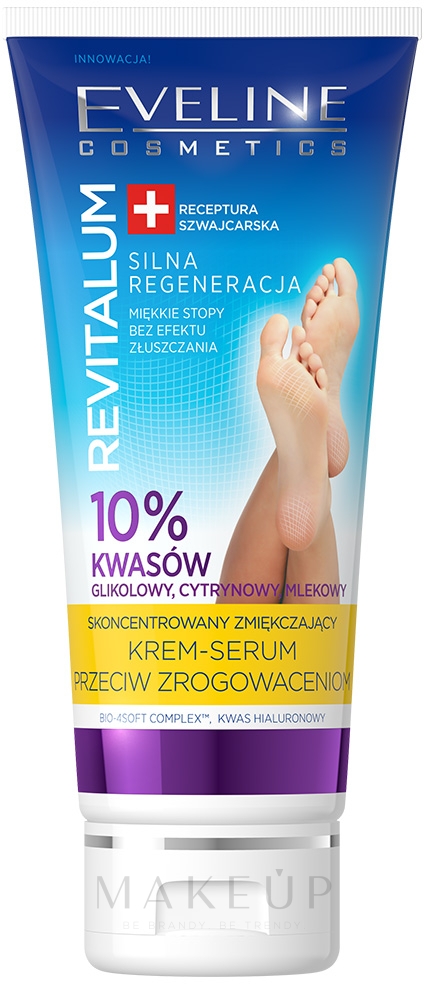 Regenerierende Fußcreme mit Zitrone und Milch - Eveline Cosmetics Revitalum 10% — Bild 75 ml