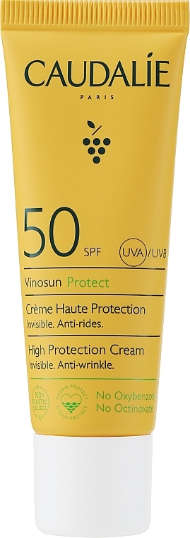 GESCHENK! Sonnenschutzcreme SPF50 - Caudalie Vinosun High Protection Cream SPF50 — Bild N2