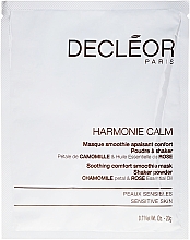 Beruhigende Gesichtsmaske für empfindliche Haut mit Kamillenblüten- und Rosenöl - Decleor Harmonie Calm Soothing Comfort Smoothie Mask Shaker Powder — Bild N1