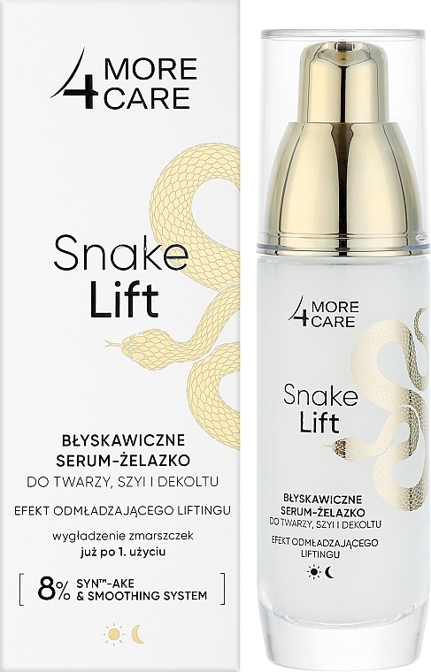 Serum für Gesicht, Hals und Dekolleté - More4Care Snake Lift Instant Serum — Bild N2