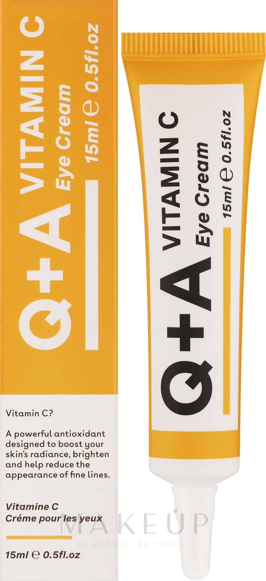 Pflegende Augencreme mit Vitamin C - Q+A Vitamin C Eye Cream — Bild 15 ml