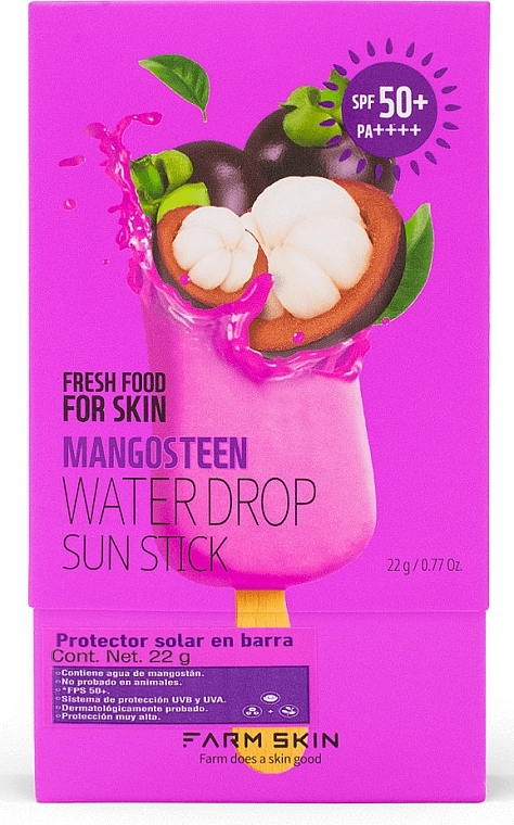 Sonnenschutz-Stick - Farm Skin Fresh Food For Skin Mangosteen Water Drop Sun Stick SPF50+ — Bild N2