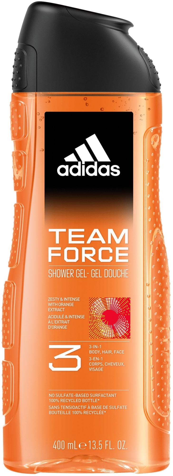 Adidas Team Force Shower Gel 3-In-1 - Duschgel — Bild 400 ml