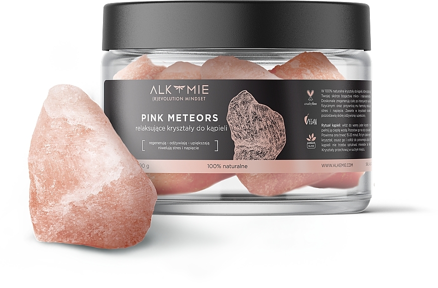 100% Natürliche entspannende Badekristalle - Alkmie Pink Meteors — Bild N1