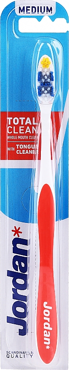 Zahnbürste mittel Total Clean rot-weiß - Jordan Total Clean Medium — Bild N1