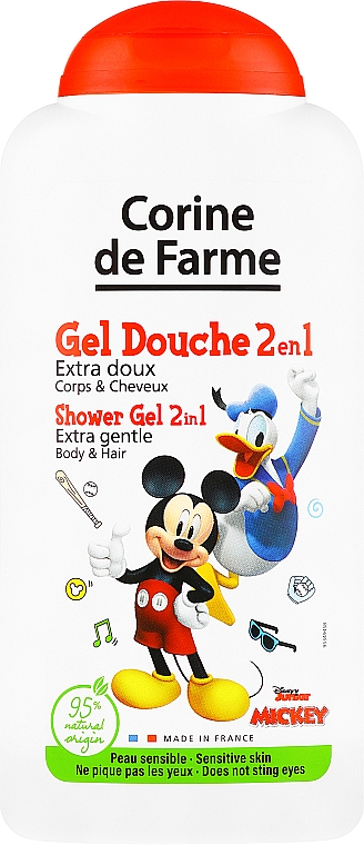 2in1 Sanftes Duschgel und Shampoo für Kinder Mickey Maus - Corine De Farme Mickey