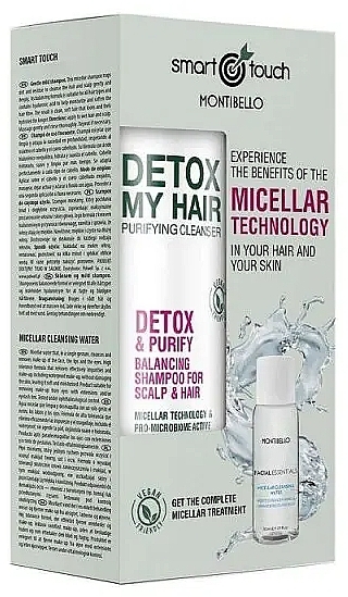 Haarpflegeset - Montibello Smart Touch Detox (Haarshampoo 300ml + Mizellenwasser 30ml) — Bild N1