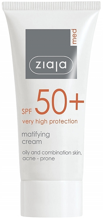 Mattierende Tagescreme für fettige und Mischhaut SPF 50+ - Ziaja Med Matting Cream Oily And Combination Spf 50 — Bild N7