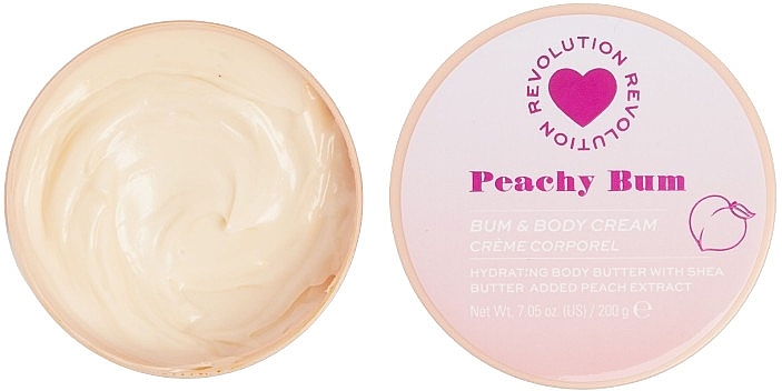 Körpercreme - I Heart Revolution Peachy Bum Swirl Body Cream — Bild N1