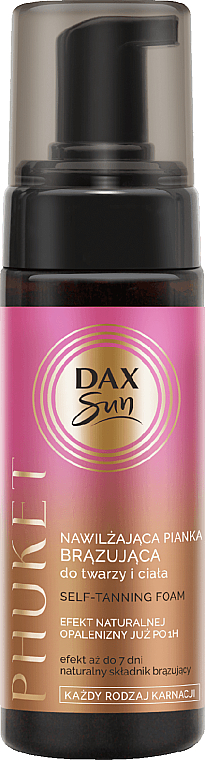 Bronzierender Feuchtigkeitsschaum für Gesicht und Körper - Dax Sun Phuket Self-Tanning Foam — Bild N1